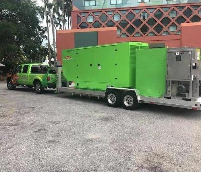 Image of a SERVPRO drying equipment used for large commercial buildings