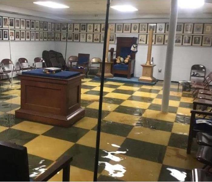 Image of local business flooded