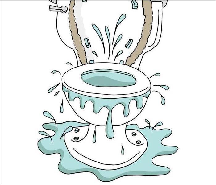Image of an overflowing toilet